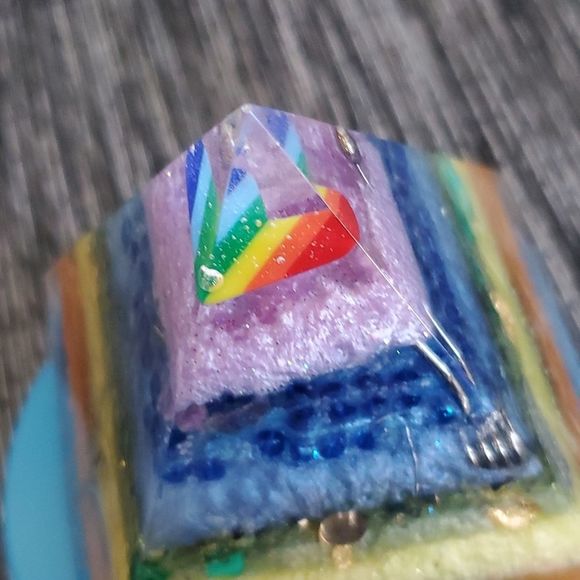 Rainbow Orgonite Hand Crafted - Picture 4 of 7